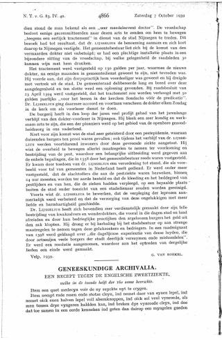 Eerste pagina van het artikel zoals het is gepubliceerd in het tijdschrift