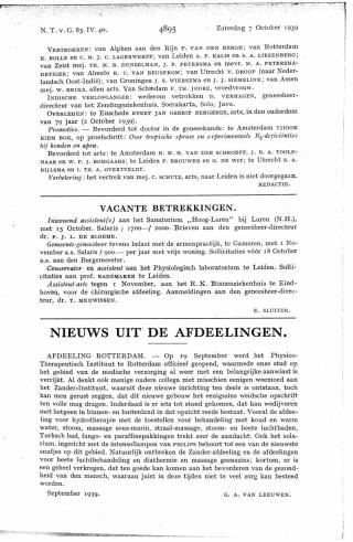 Eerste pagina van het artikel zoals het is gepubliceerd in het tijdschrift