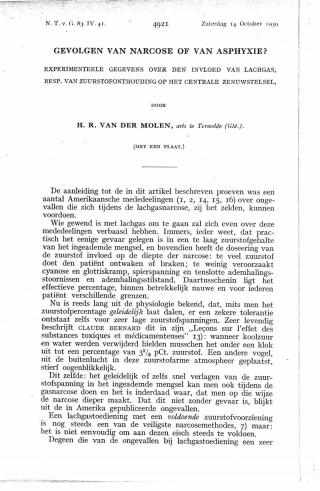 Eerste pagina van het artikel zoals het is gepubliceerd in het tijdschrift