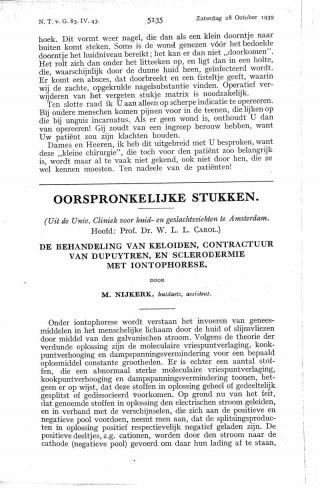 Eerste pagina van het artikel zoals het is gepubliceerd in het tijdschrift