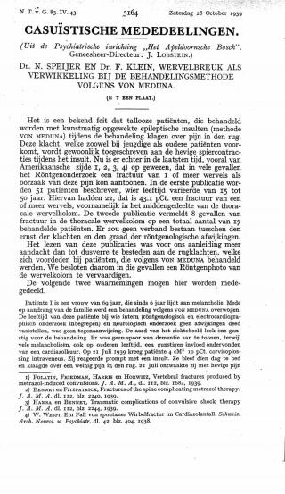 Eerste pagina van het artikel zoals het is gepubliceerd in het tijdschrift