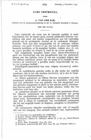 Eerste pagina van het artikel zoals het is gepubliceerd in het tijdschrift