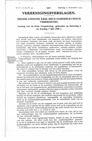 Eerste pagina van het artikel zoals het is gepubliceerd in het tijdschrift