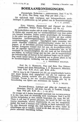 Eerste pagina van het artikel zoals het is gepubliceerd in het tijdschrift