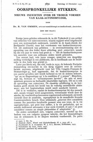 Eerste pagina van het artikel zoals het is gepubliceerd in het tijdschrift