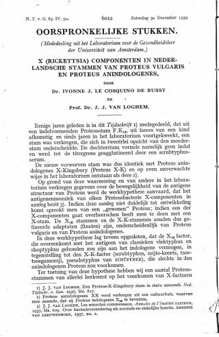 Eerste pagina van het artikel zoals het is gepubliceerd in het tijdschrift