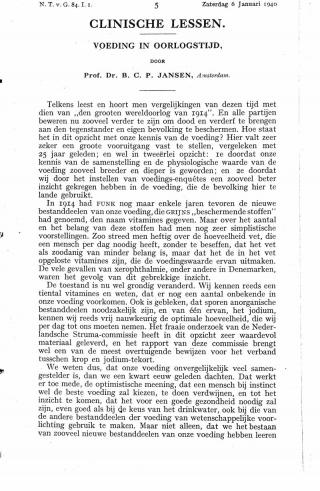 Eerste pagina van het artikel zoals het is gepubliceerd in het tijdschrift