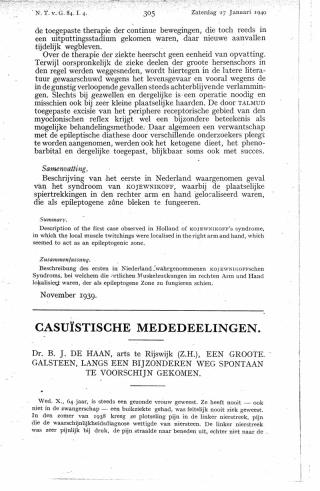 Eerste pagina van het artikel zoals het is gepubliceerd in het tijdschrift