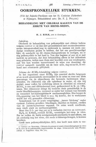 Eerste pagina van het artikel zoals het is gepubliceerd in het tijdschrift