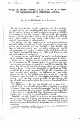 Eerste pagina van het artikel zoals het is gepubliceerd in het tijdschrift