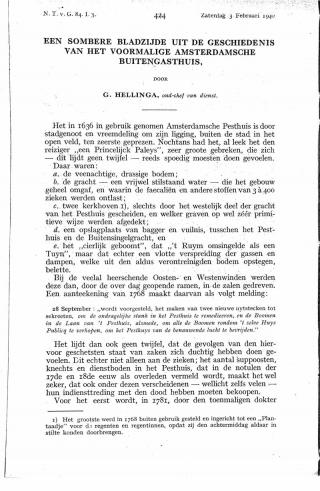 Eerste pagina van het artikel zoals het is gepubliceerd in het tijdschrift