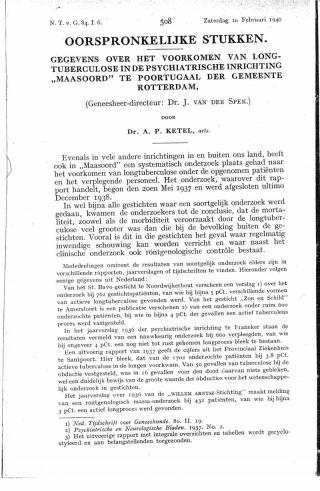 Eerste pagina van het artikel zoals het is gepubliceerd in het tijdschrift