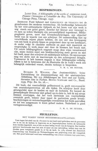 Eerste pagina van het artikel zoals het is gepubliceerd in het tijdschrift