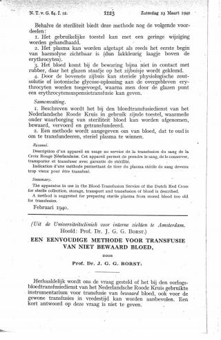 Eerste pagina van het artikel zoals het is gepubliceerd in het tijdschrift