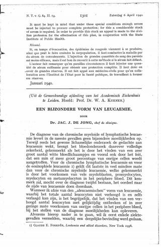 Eerste pagina van het artikel zoals het is gepubliceerd in het tijdschrift