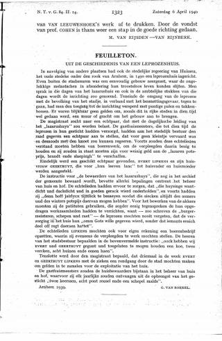 Eerste pagina van het artikel zoals het is gepubliceerd in het tijdschrift