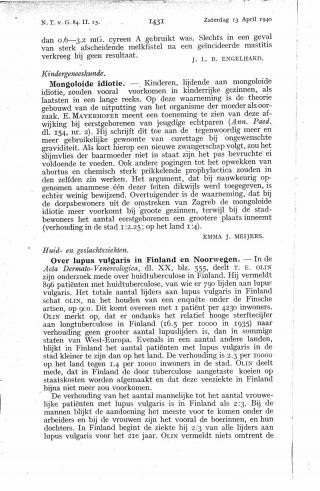 Eerste pagina van het artikel zoals het is gepubliceerd in het tijdschrift