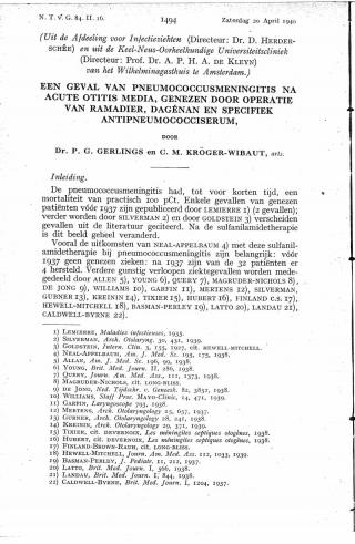 Eerste pagina van het artikel zoals het is gepubliceerd in het tijdschrift