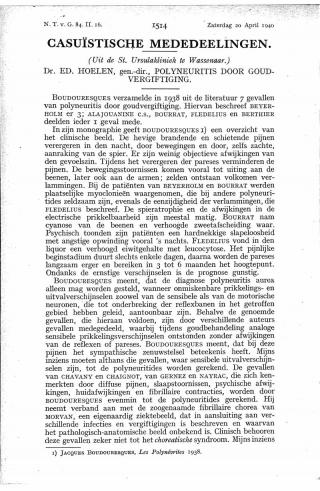 Eerste pagina van het artikel zoals het is gepubliceerd in het tijdschrift