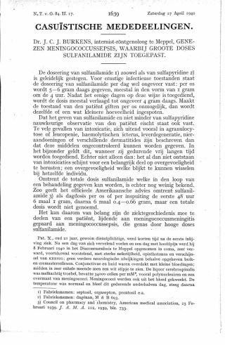 Eerste pagina van het artikel zoals het is gepubliceerd in het tijdschrift