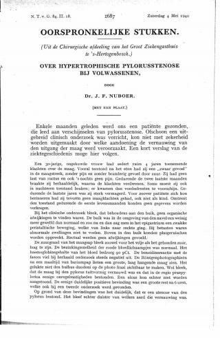 Eerste pagina van het artikel zoals het is gepubliceerd in het tijdschrift