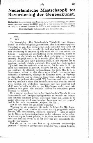 Eerste pagina van het artikel zoals het is gepubliceerd in het tijdschrift