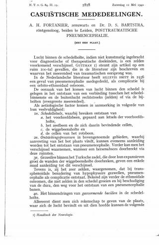 Eerste pagina van het artikel zoals het is gepubliceerd in het tijdschrift