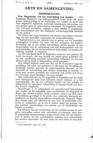 Eerste pagina van het artikel zoals het is gepubliceerd in het tijdschrift