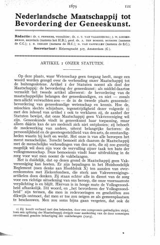 Eerste pagina van het artikel zoals het is gepubliceerd in het tijdschrift