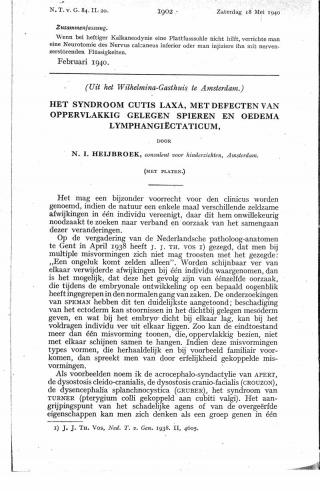 Eerste pagina van het artikel zoals het is gepubliceerd in het tijdschrift