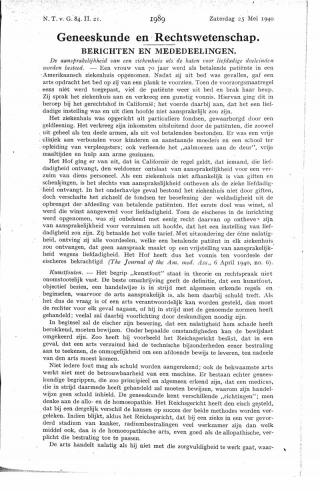 Eerste pagina van het artikel zoals het is gepubliceerd in het tijdschrift