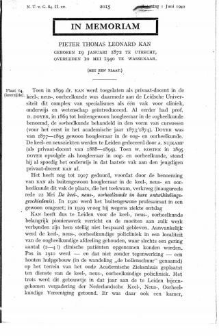 Eerste pagina van het artikel zoals het is gepubliceerd in het tijdschrift