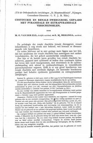 Eerste pagina van het artikel zoals het is gepubliceerd in het tijdschrift