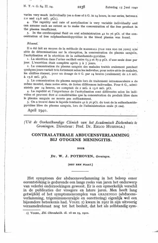 Eerste pagina van het artikel zoals het is gepubliceerd in het tijdschrift