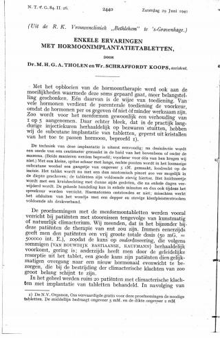 Eerste pagina van het artikel zoals het is gepubliceerd in het tijdschrift