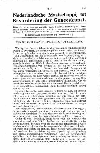 Eerste pagina van het artikel zoals het is gepubliceerd in het tijdschrift