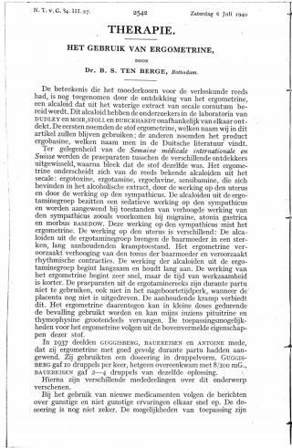 Eerste pagina van het artikel zoals het is gepubliceerd in het tijdschrift