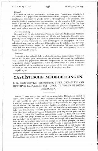 Eerste pagina van het artikel zoals het is gepubliceerd in het tijdschrift