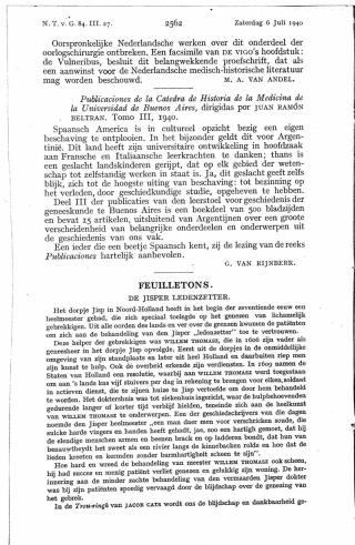 Eerste pagina van het artikel zoals het is gepubliceerd in het tijdschrift