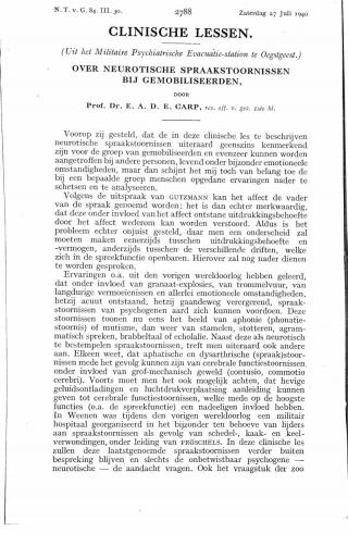 Eerste pagina van het artikel zoals het is gepubliceerd in het tijdschrift