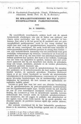 Eerste pagina van het artikel zoals het is gepubliceerd in het tijdschrift