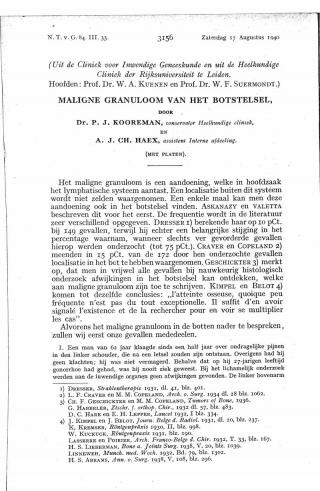 Eerste pagina van het artikel zoals het is gepubliceerd in het tijdschrift