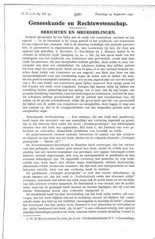 Eerste pagina van het artikel zoals het is gepubliceerd in het tijdschrift