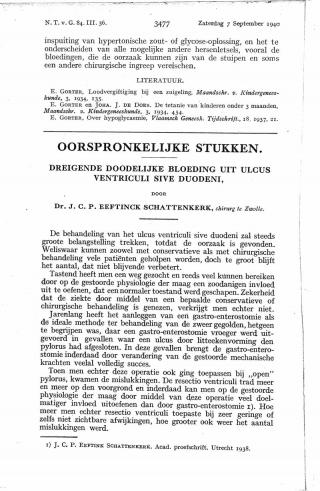 Eerste pagina van het artikel zoals het is gepubliceerd in het tijdschrift