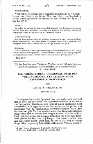 Eerste pagina van het artikel zoals het is gepubliceerd in het tijdschrift