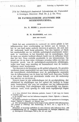 Eerste pagina van het artikel zoals het is gepubliceerd in het tijdschrift