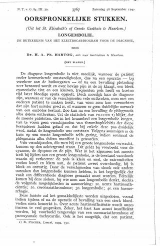 Eerste pagina van het artikel zoals het is gepubliceerd in het tijdschrift