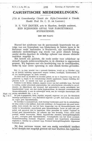 Eerste pagina van het artikel zoals het is gepubliceerd in het tijdschrift