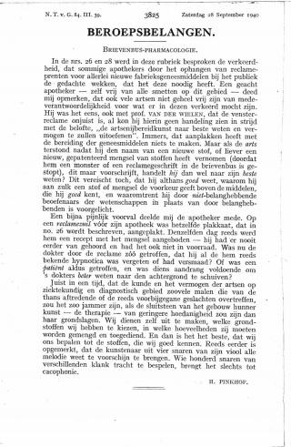 Eerste pagina van het artikel zoals het is gepubliceerd in het tijdschrift