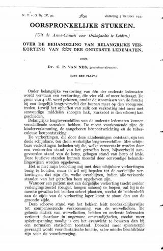 Eerste pagina van het artikel zoals het is gepubliceerd in het tijdschrift